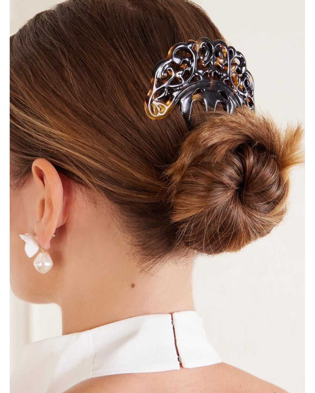 Jennifer Behr Multicolor Marbella Acetate Hairclip