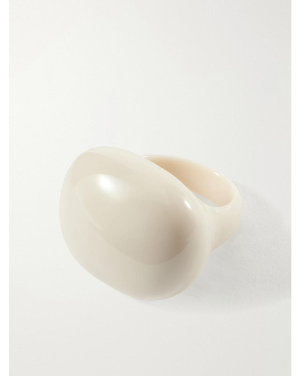 Camille Surault White Blowblow Resin Ring