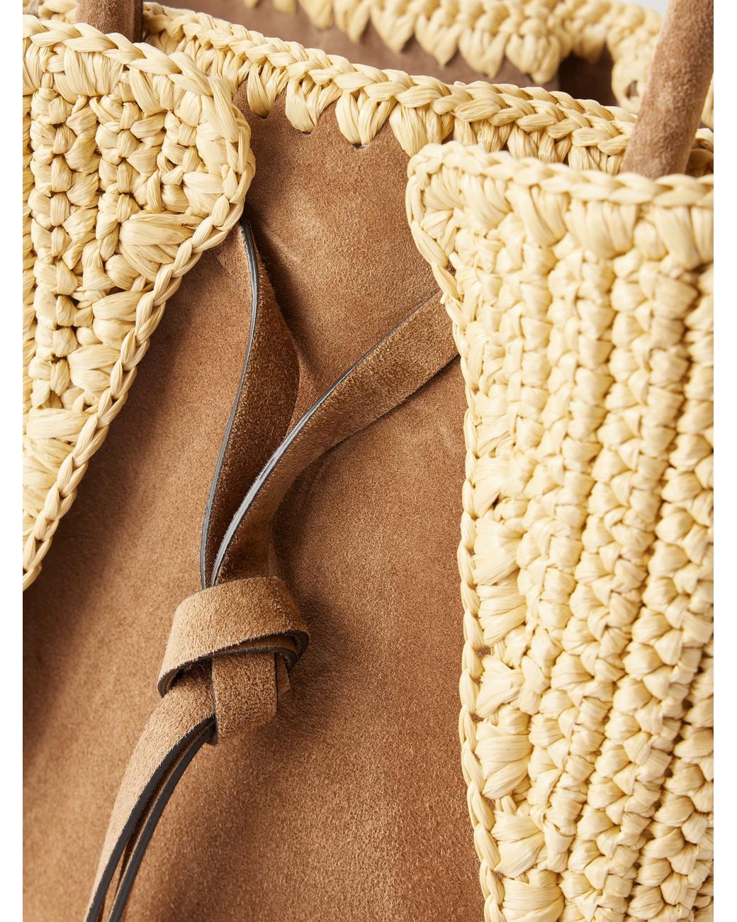 Gabriela Hearst Natural Marija Small Suede Tote