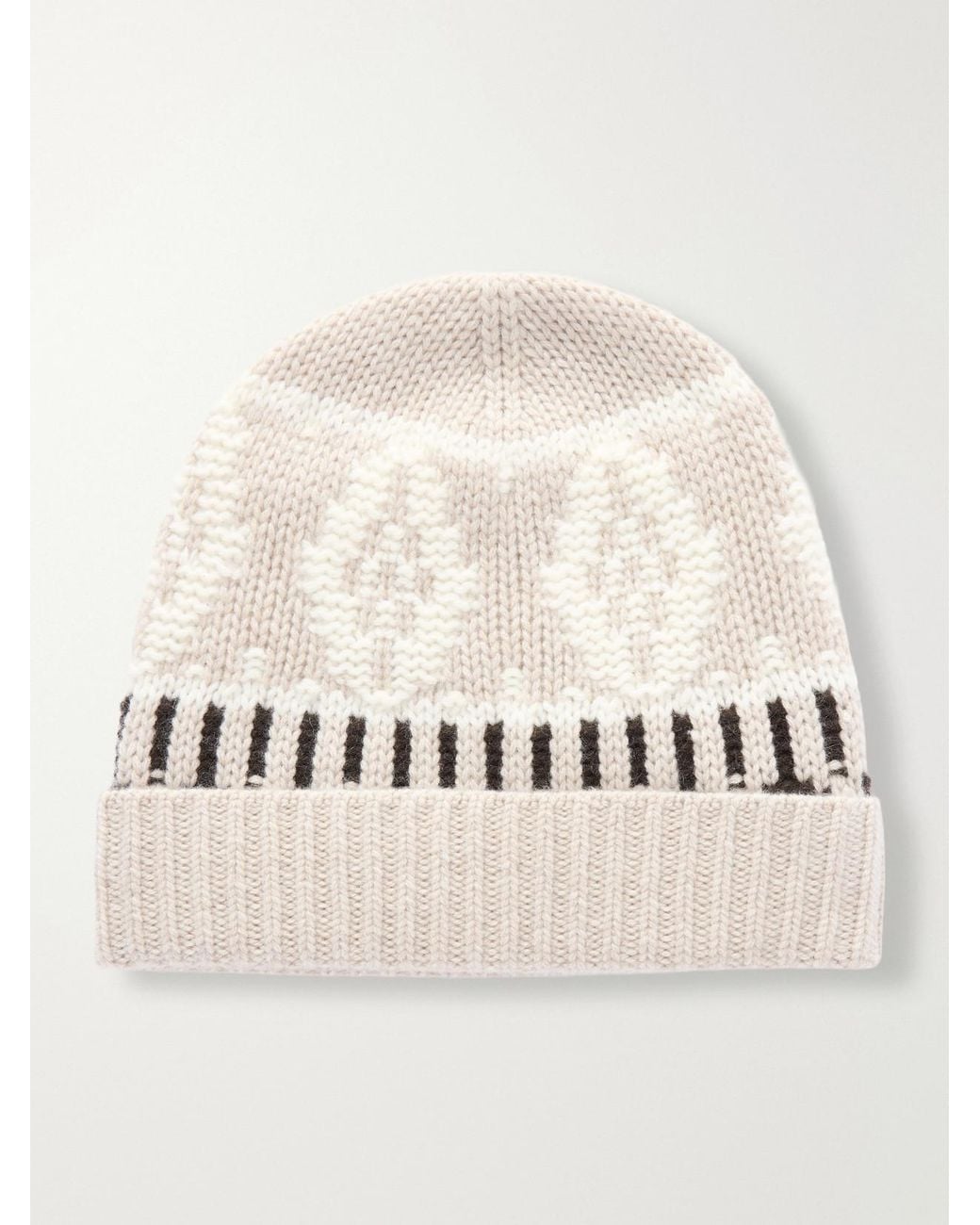 arch4 Natural Lorenz Fair Isle Cashmere Beanie