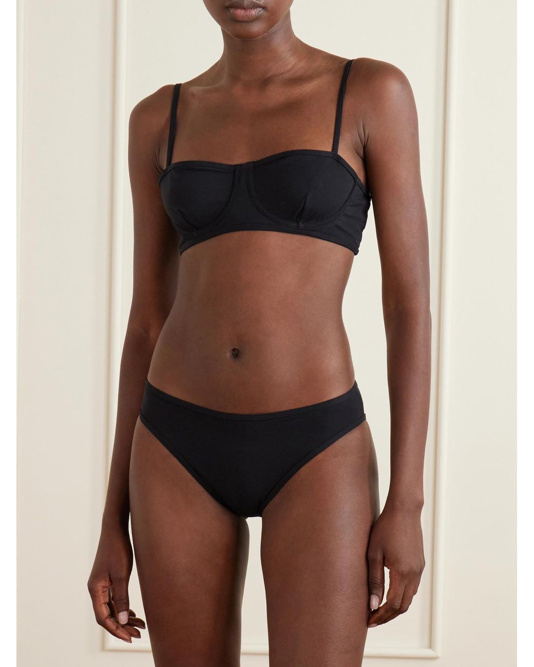 Totême Blue Balconette Bikini Top