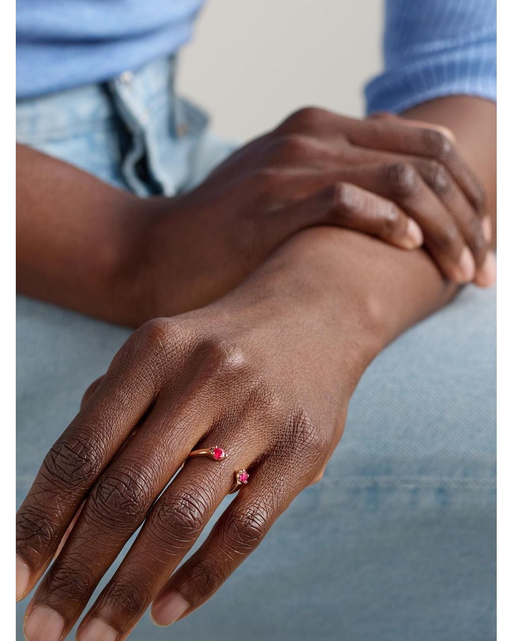 Anita Ko Pink 18-Karat Rose Ruby Ring
