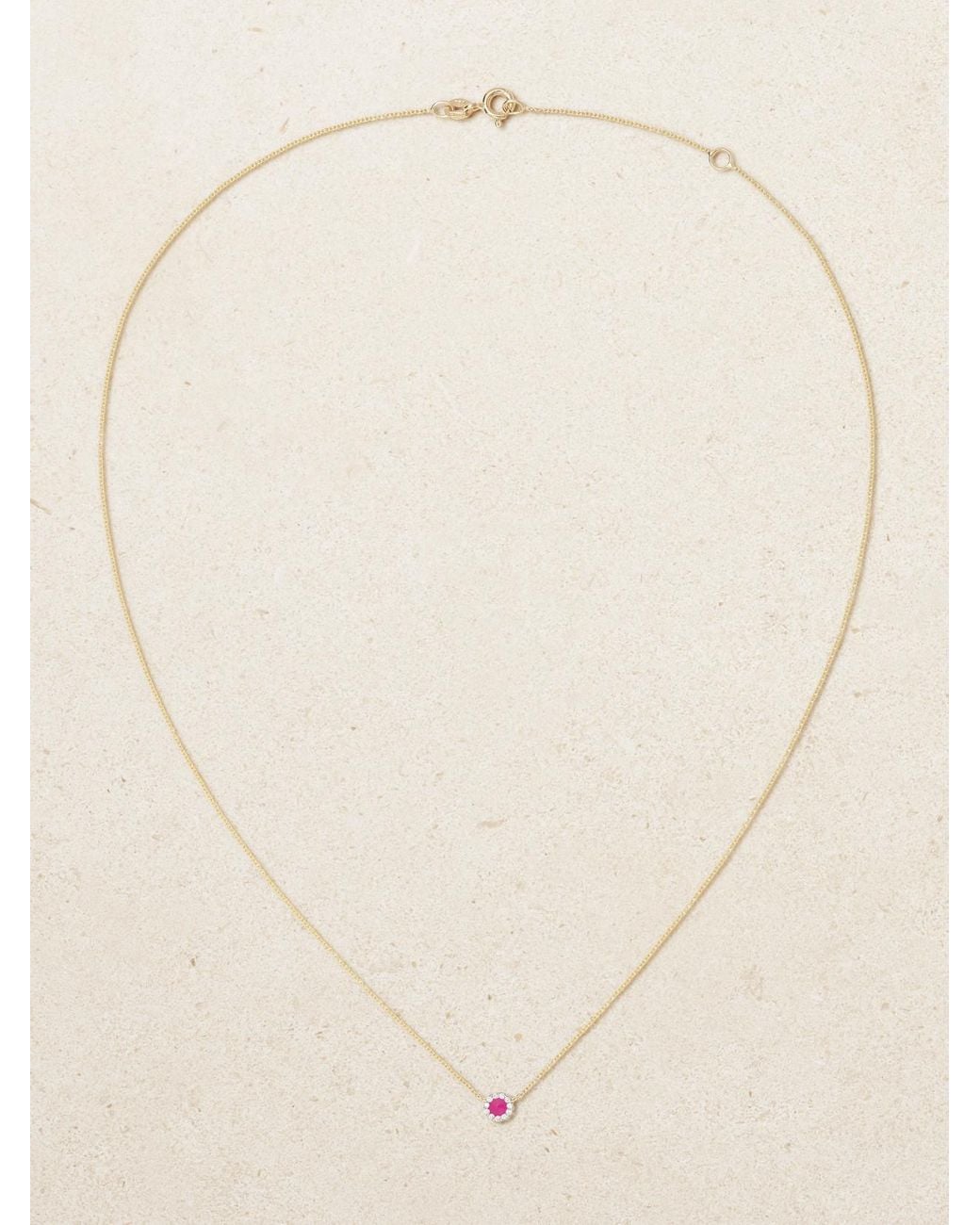 Diane Kordas Natural Evil Eye 18-Karat Diamond Necklace