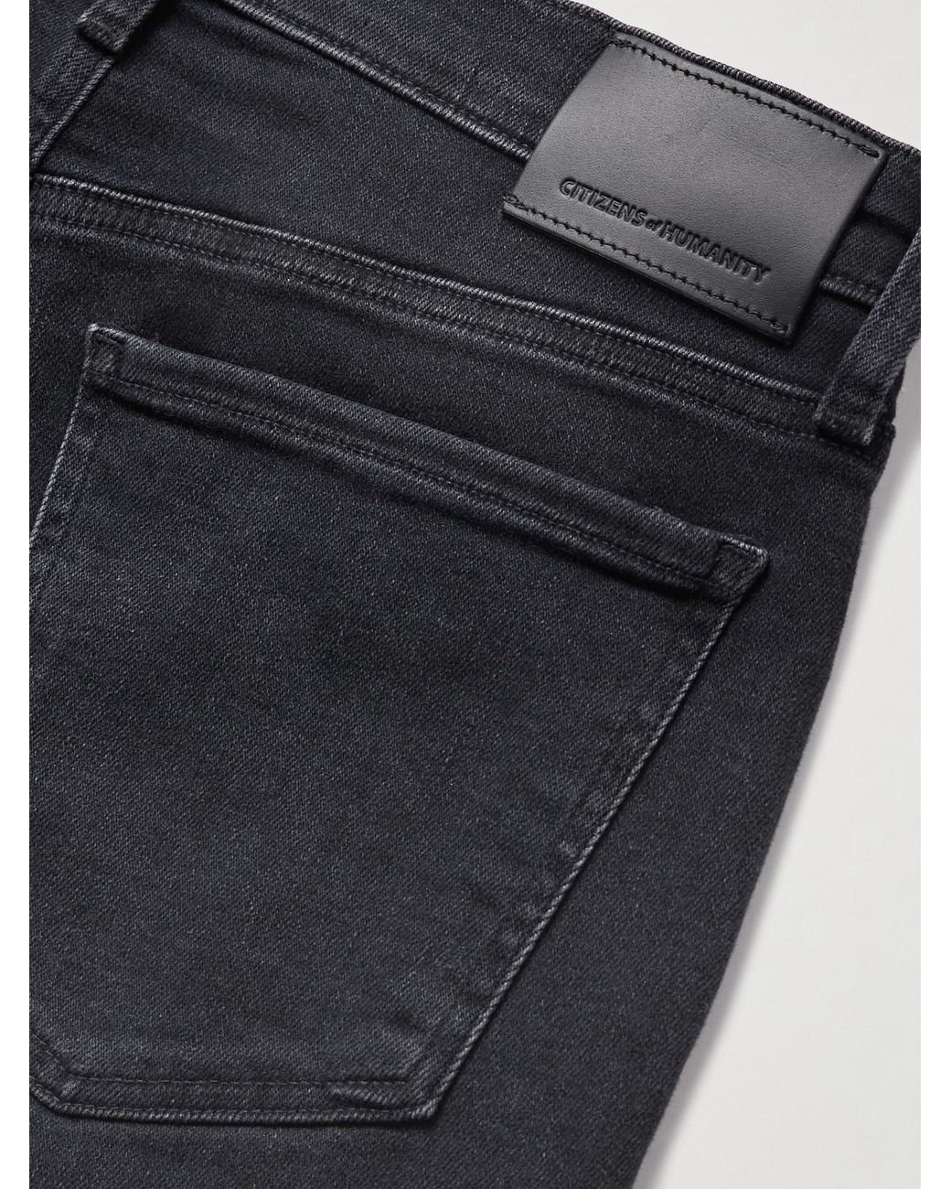 Citizens of Humanity Blue Lyra Frayed Cropped High-Rise Wide-Leg Jeans
