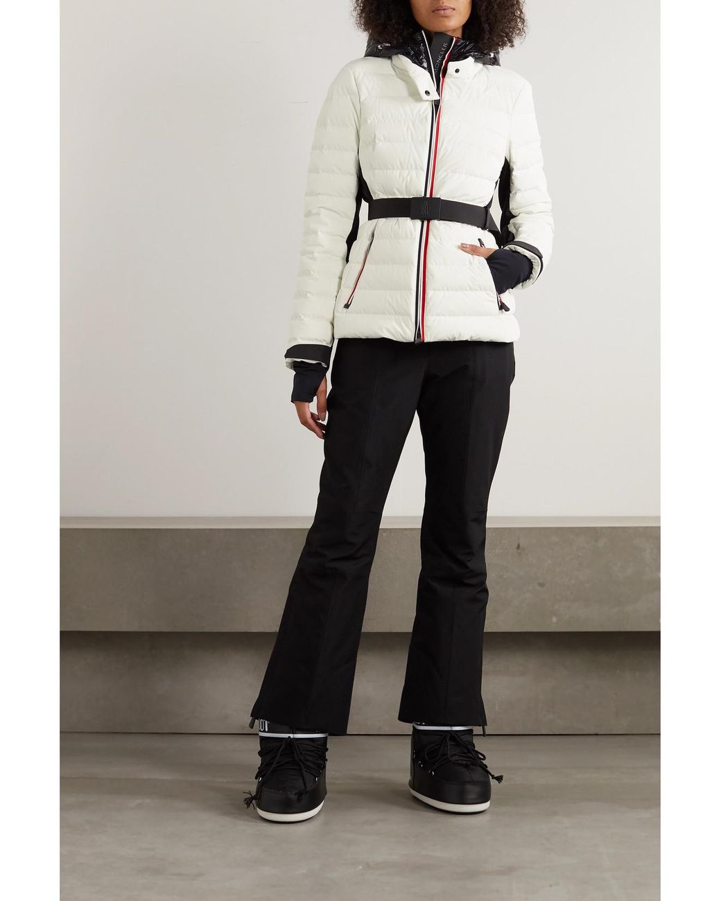 Moncler White Bruche - Short Down Jacket