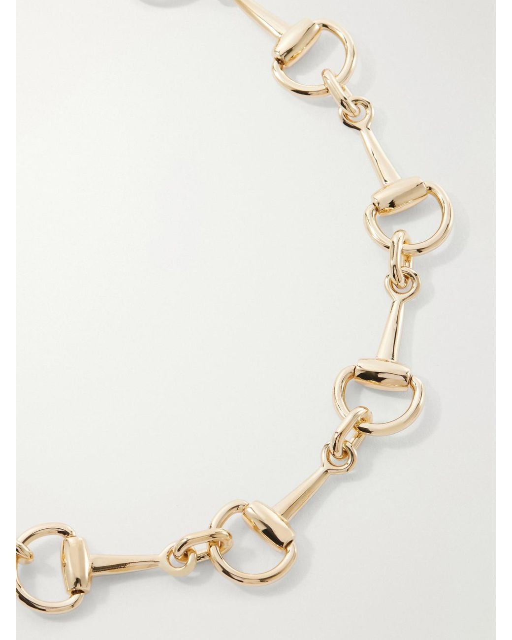Gucci Natural Horsebit-Tone Necklace