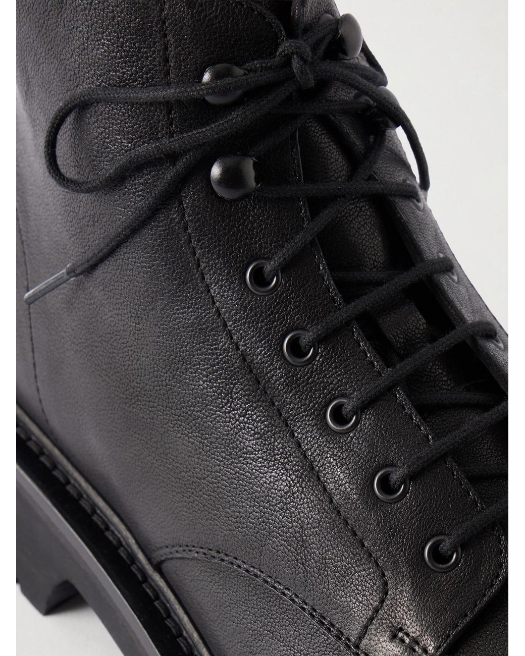 LEGRES Black 57 Leather Ankle Boots