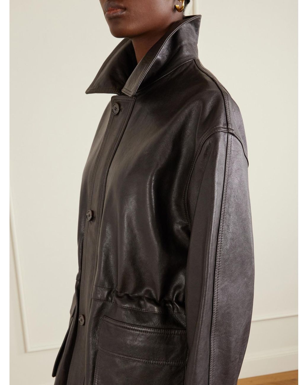 Arma Black Leather Jacket