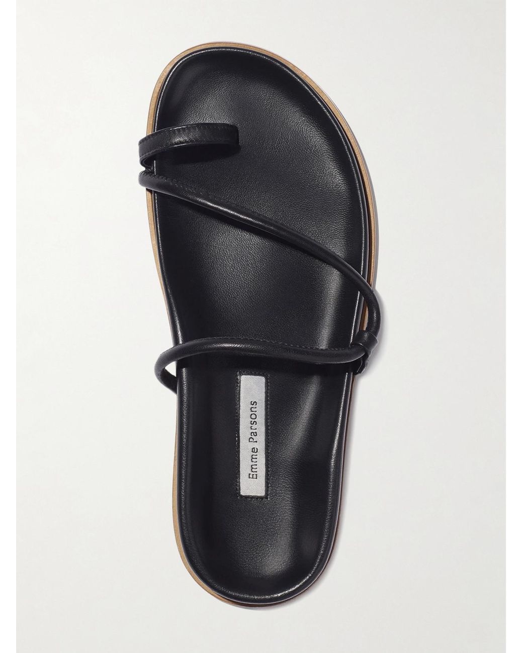Emme Parsons Black Bari Leather Sandals