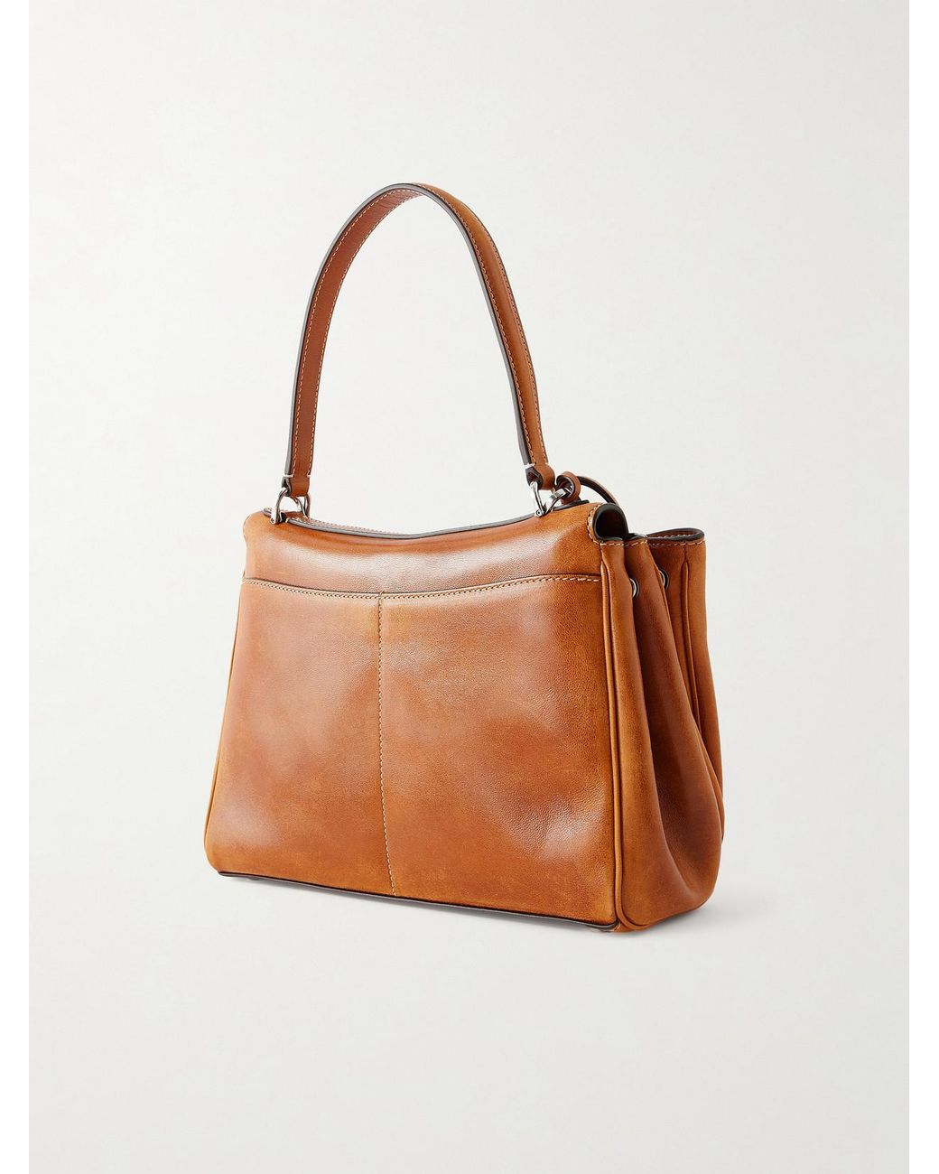 Balenciaga Brown Rodeo Small Leather Shoulder Bag