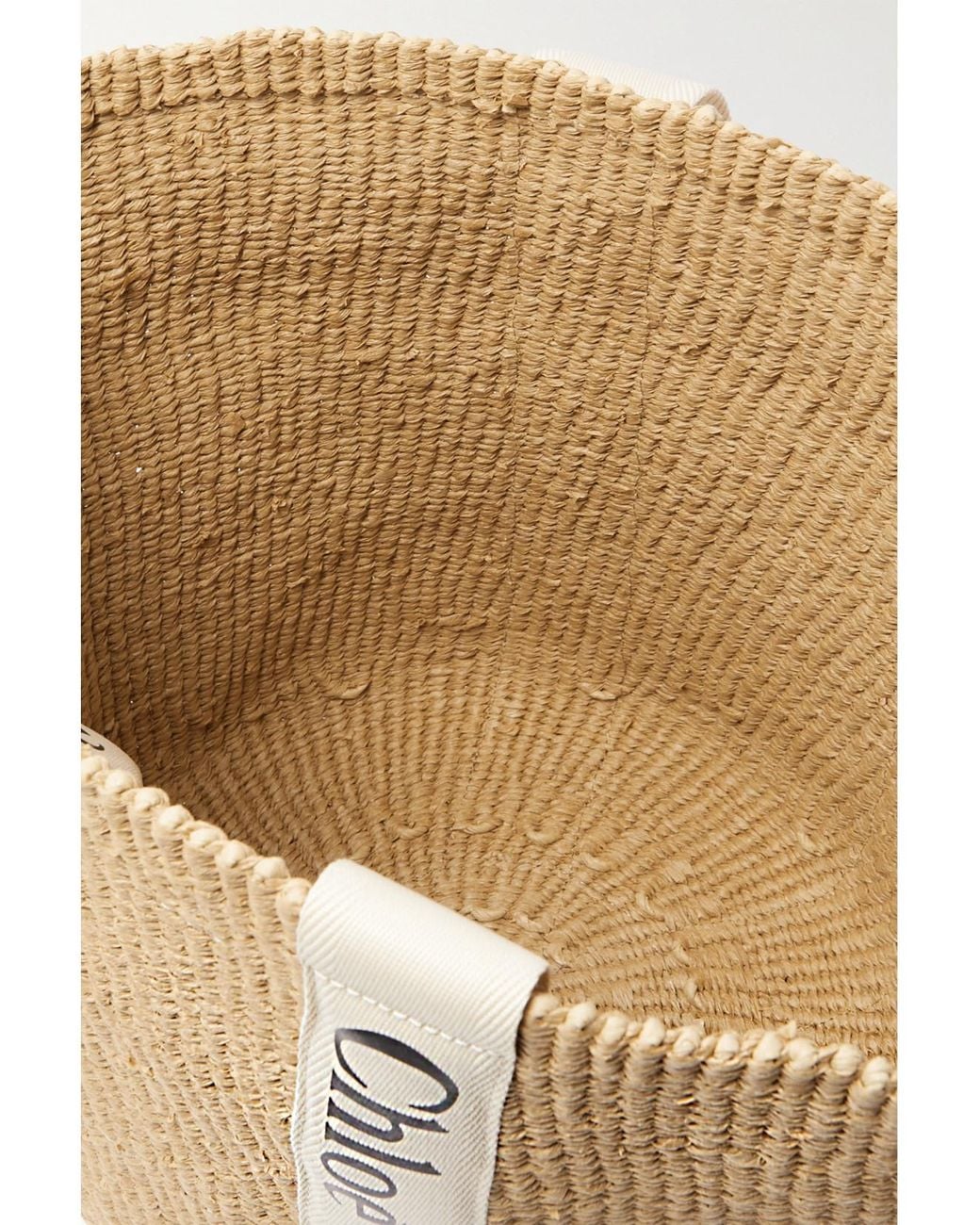 Chloé Natural Chloe X Mifuko Woody Large Raffia Tote