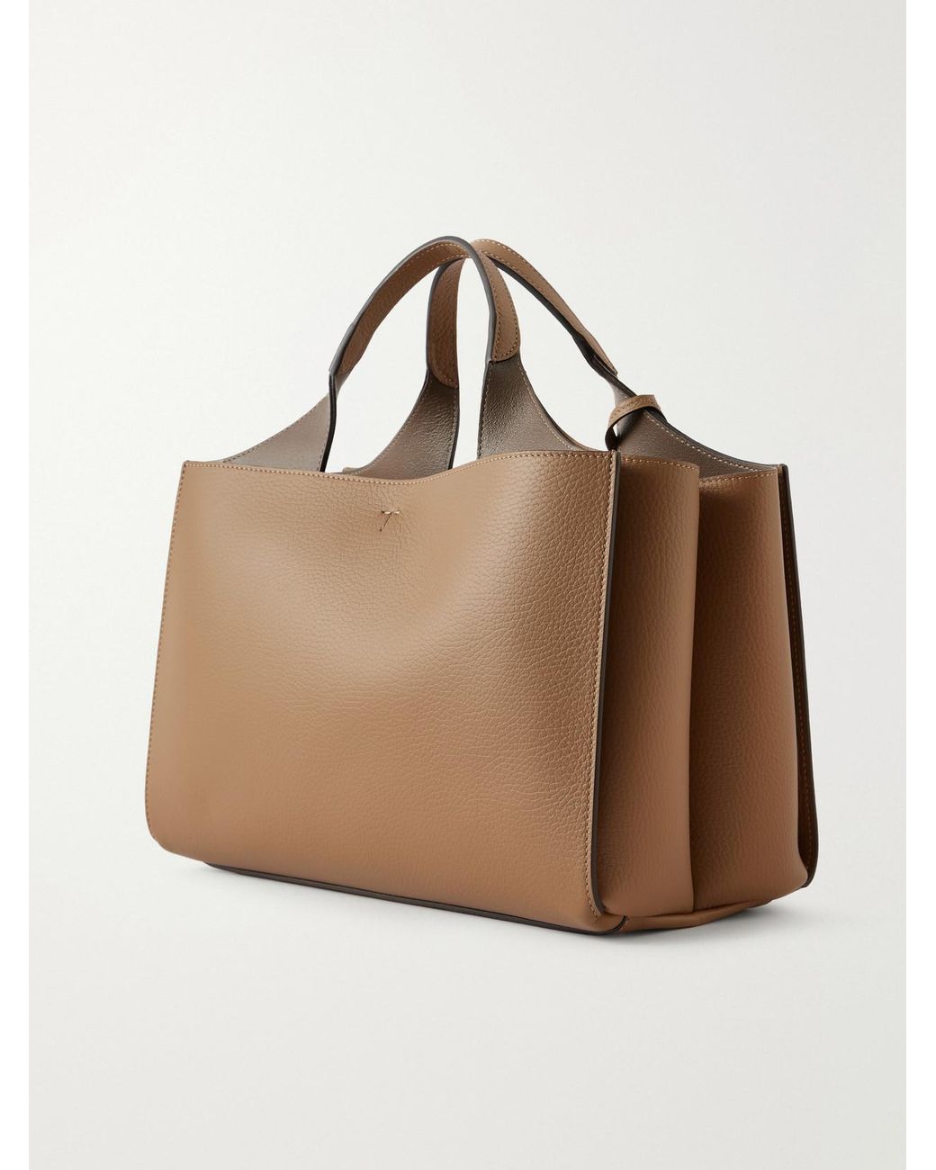 Tod's Natural Mini Textured-Leather Tote
