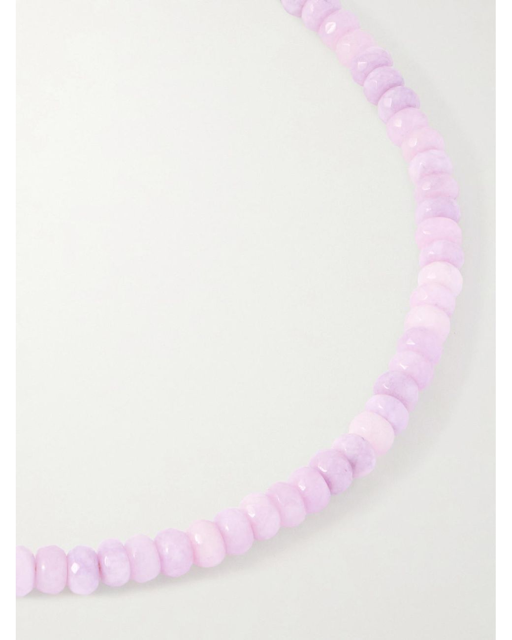 Jennifer Behr White Rora-Tone Jade Necklace