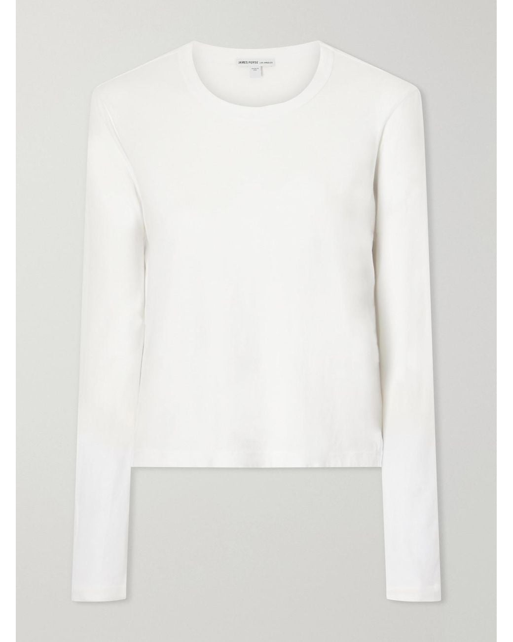 James Perse White Cotton-Jersey T-Shirt