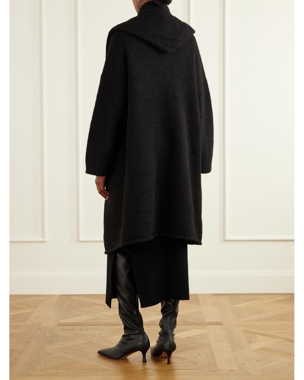 Lauren Manoogian Black Alpaca-Blend Coat