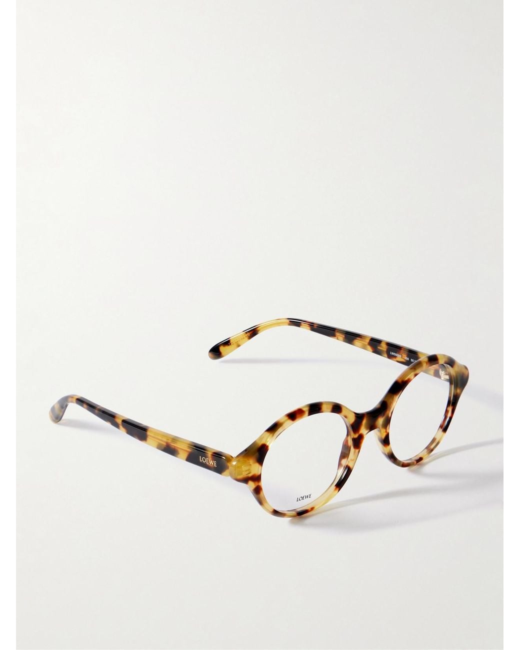 Loewe Natural Round-Frame Tortoiseshell Acetate Optical Glasses