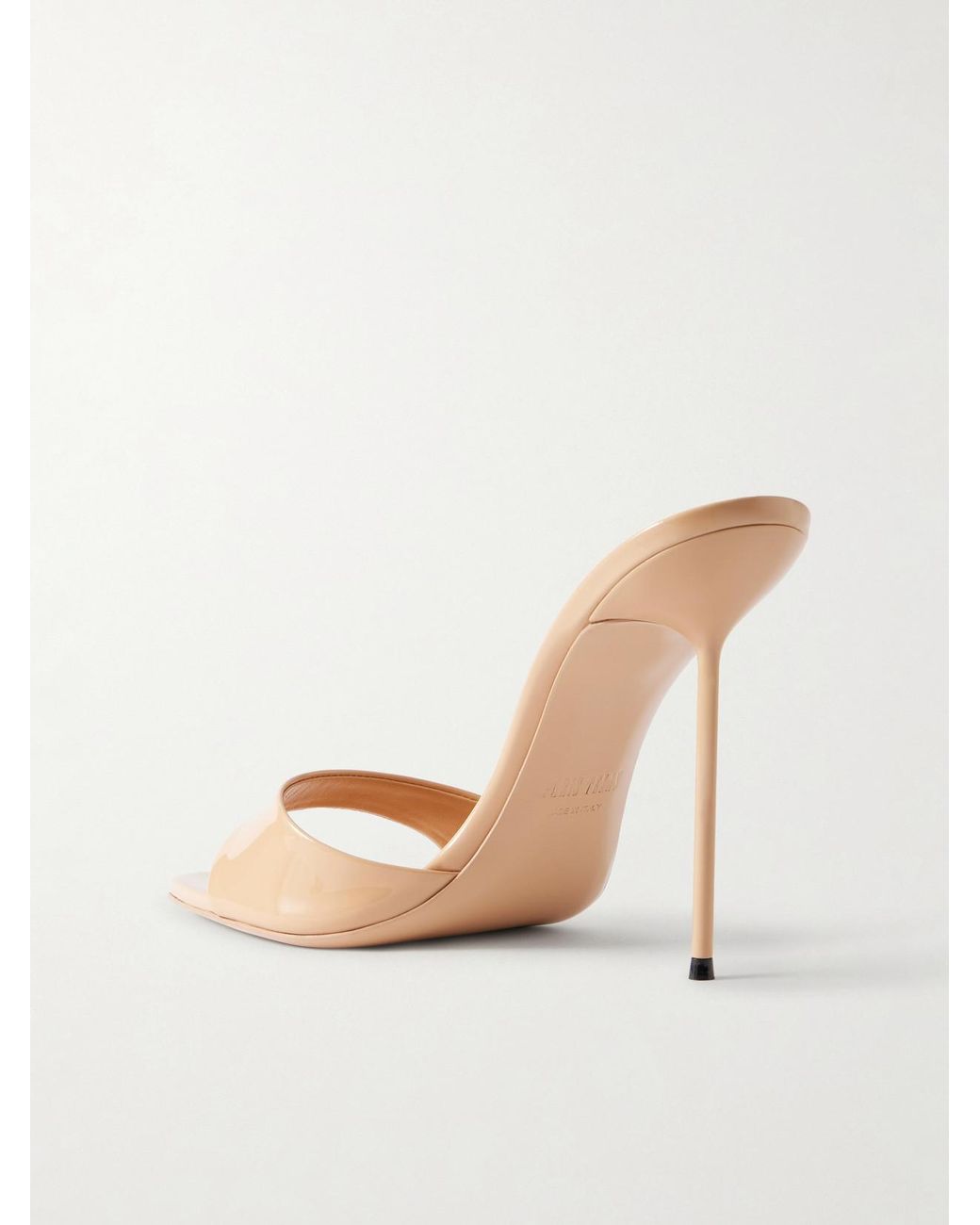 Paris Texas Natural Lidia 105 Patent-Leather Sandals