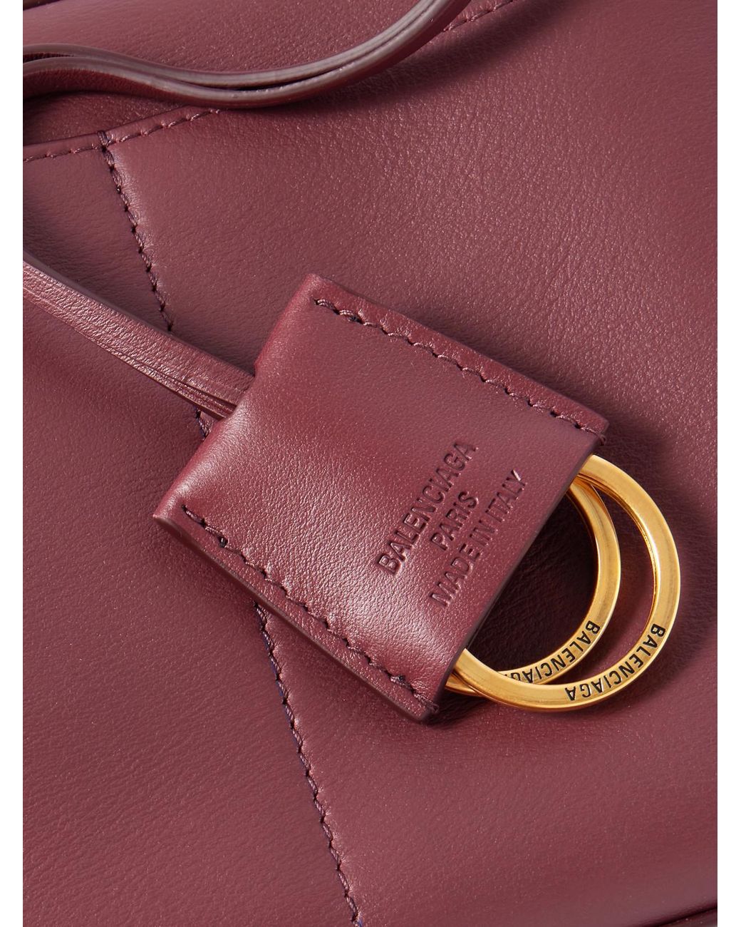 Balenciaga Purple Rodeo Mini Leather Top-Handle Bag