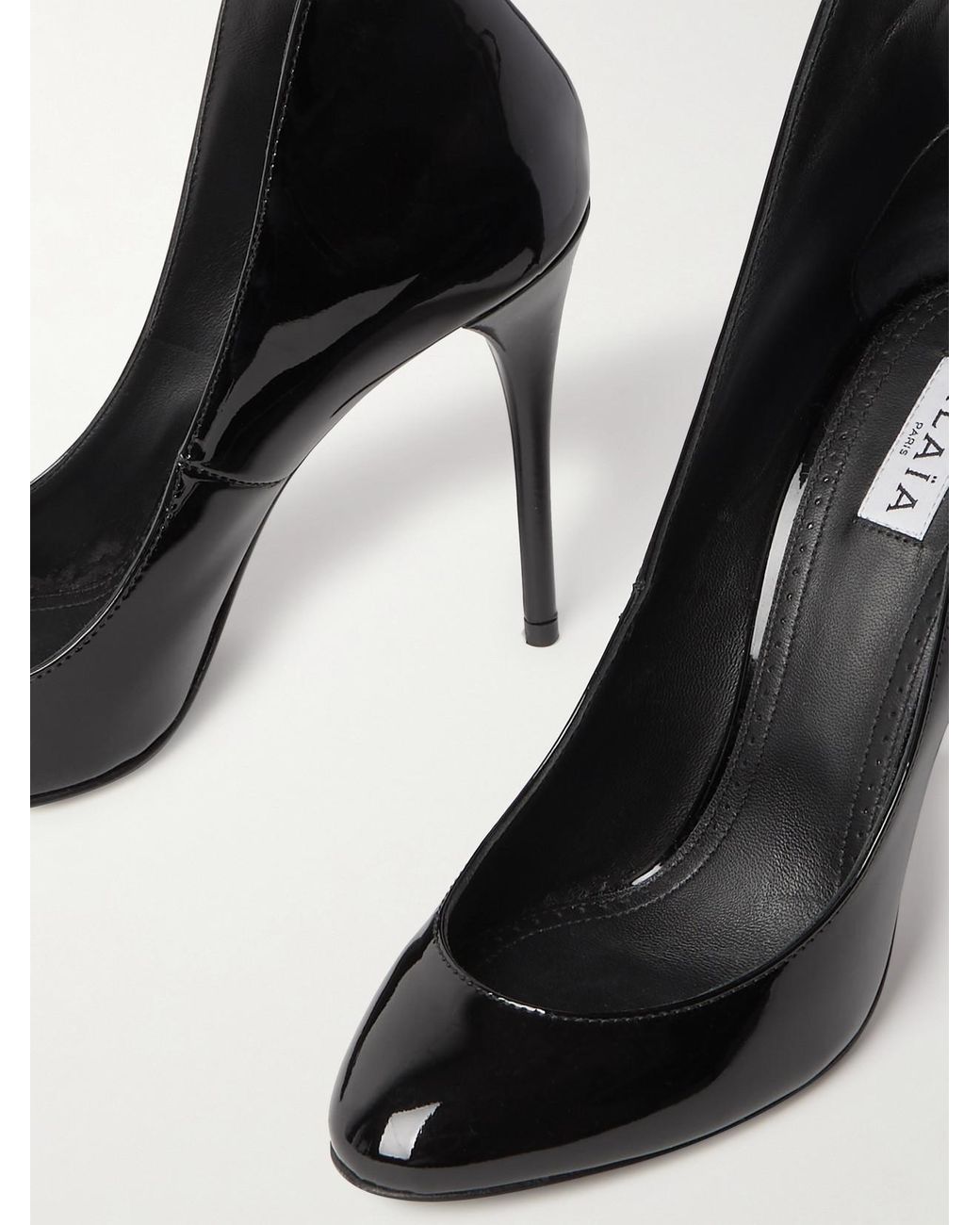 Alaïa Black 90 Patent-Leather Pumps