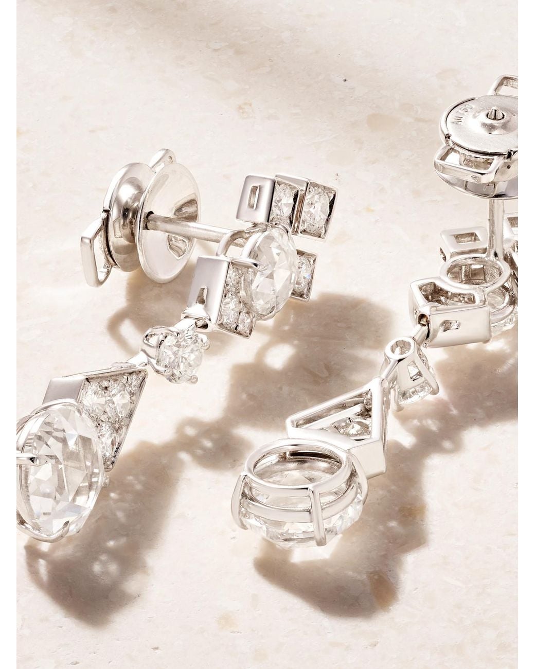 David Morris Natural Sempertino 18-Karat Diamond Earrings