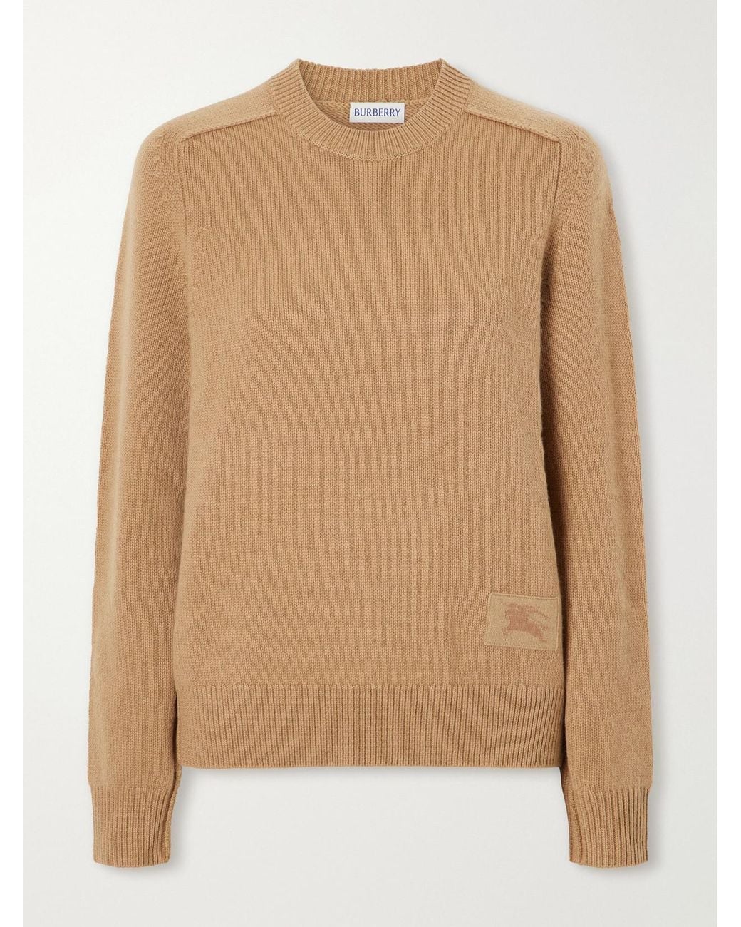 Burberry Natural Cashmere-Blend Sweater