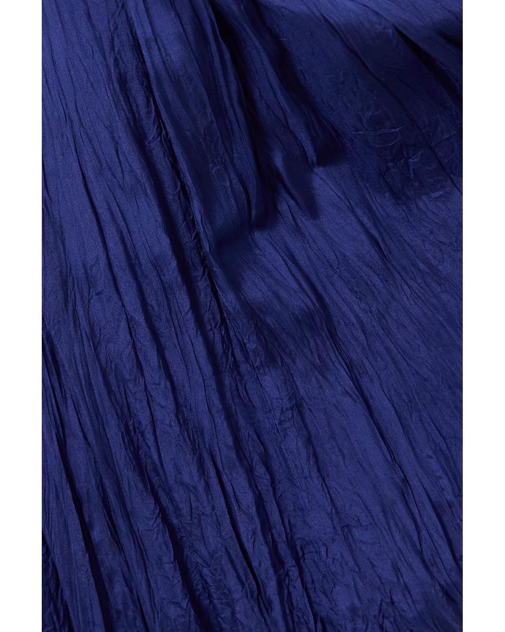 JOSEPH Sully Crinkled Silk-habotai Midi Skirt in Blue | Lyst