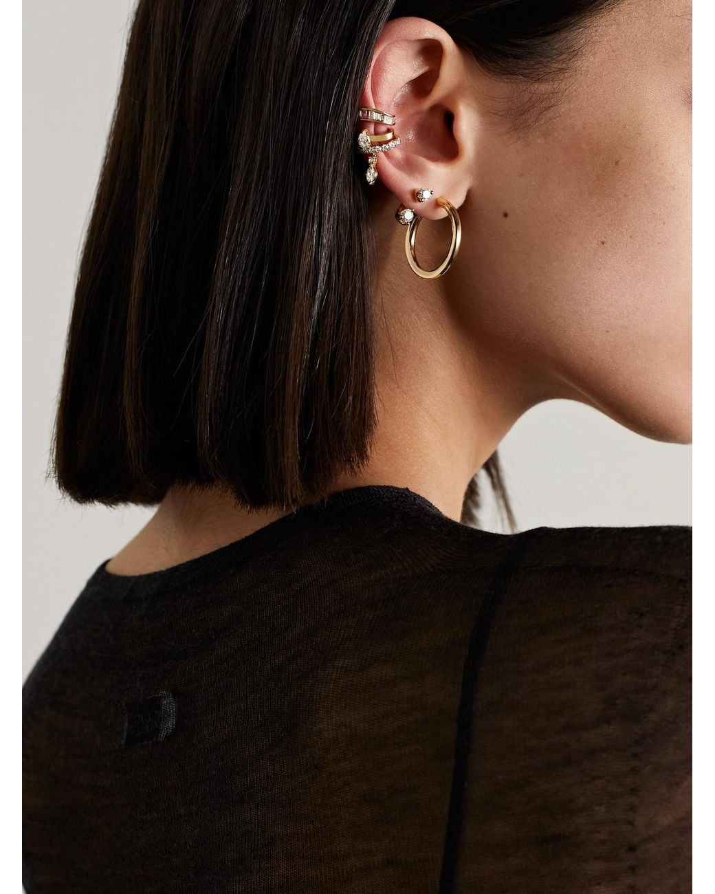 Anita Ko Natural Daphne 18-Karat Diamond Ear Cuff