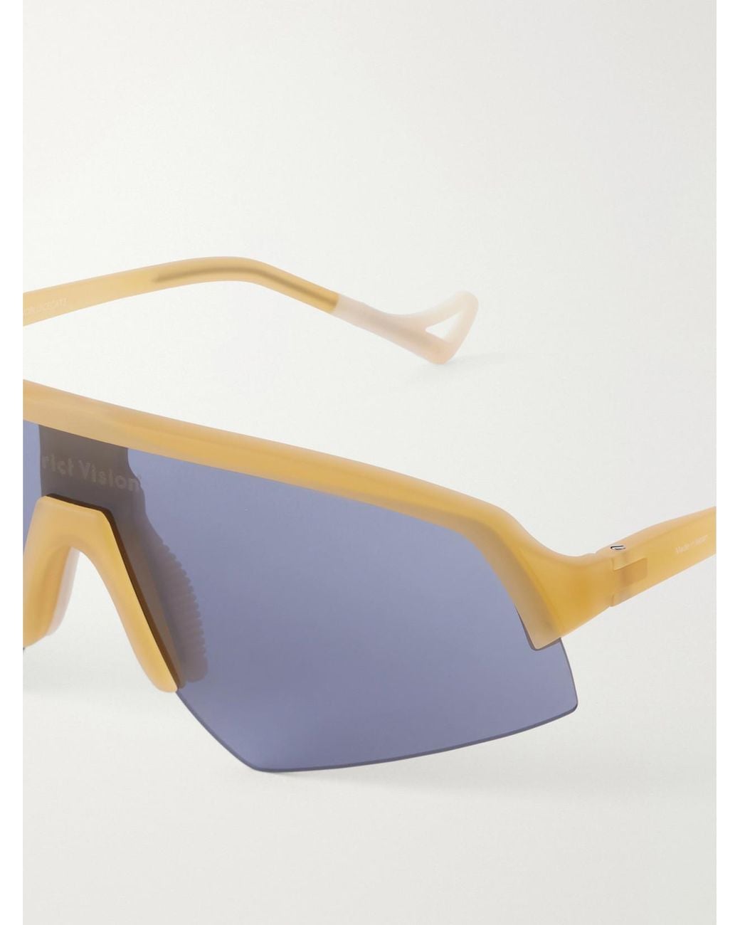 District Vision Blue Choji Turbo Blade D-Frame Injected Sunglasses