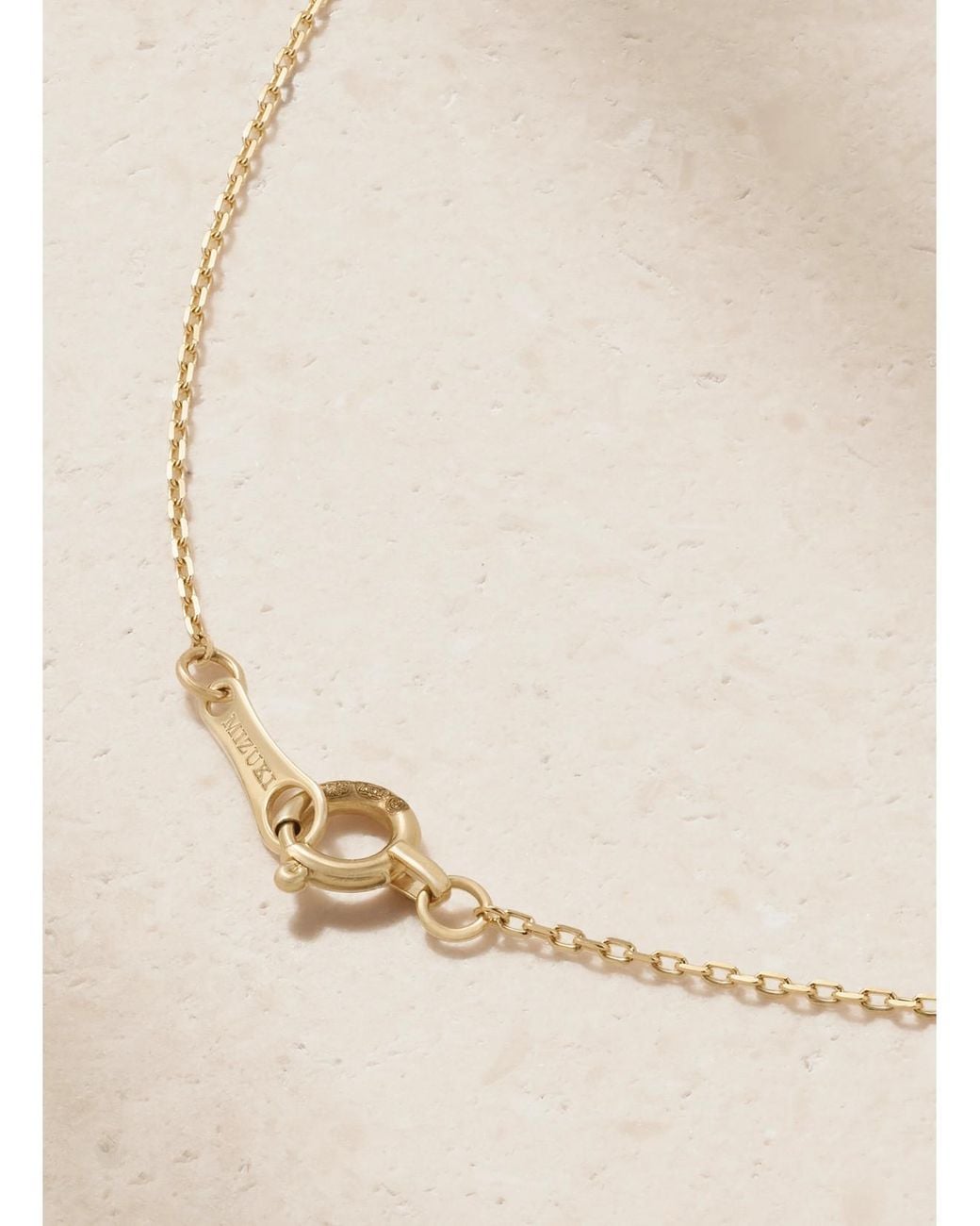 Mizuki Natural 14-Karat, Pearl And Diamond Necklace