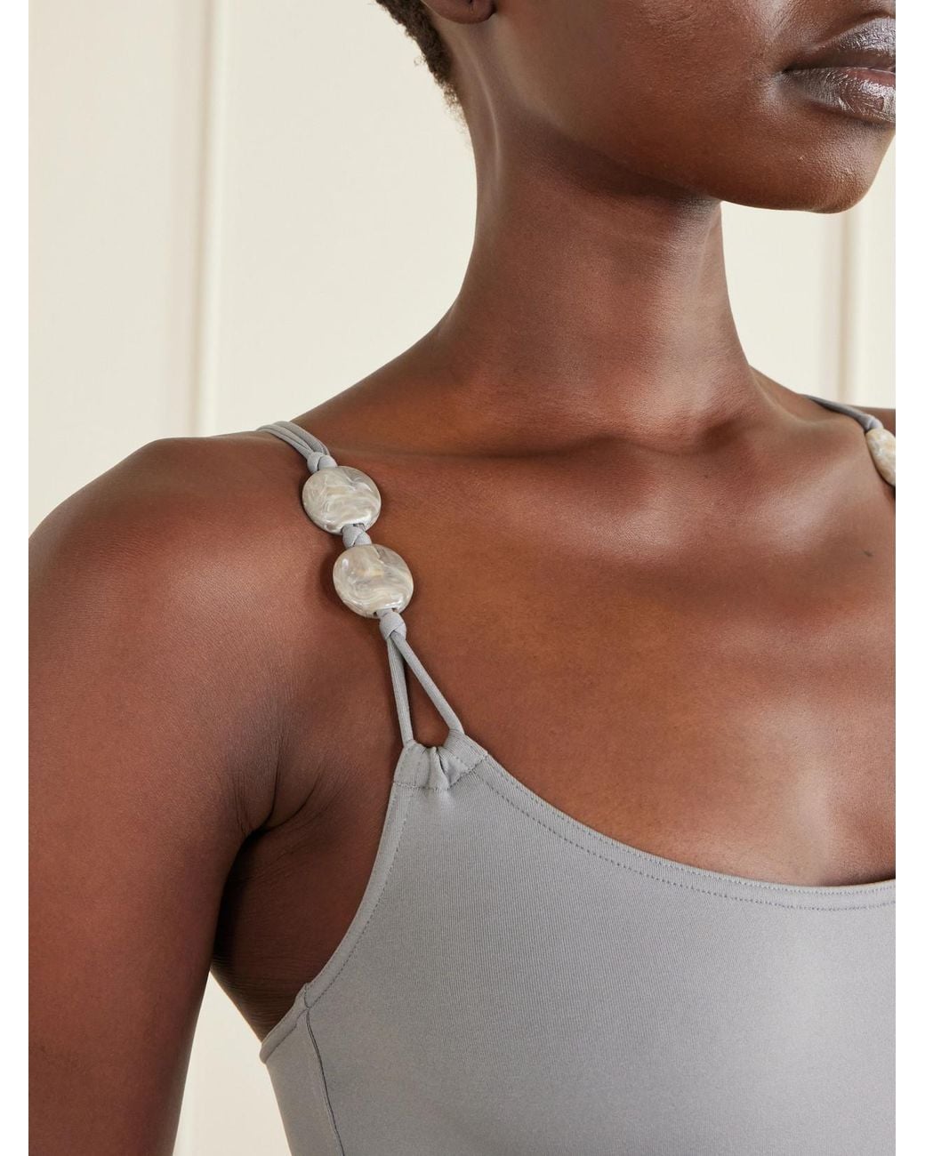 Eres Gray Lynda Bead-Embellished Swimsuit