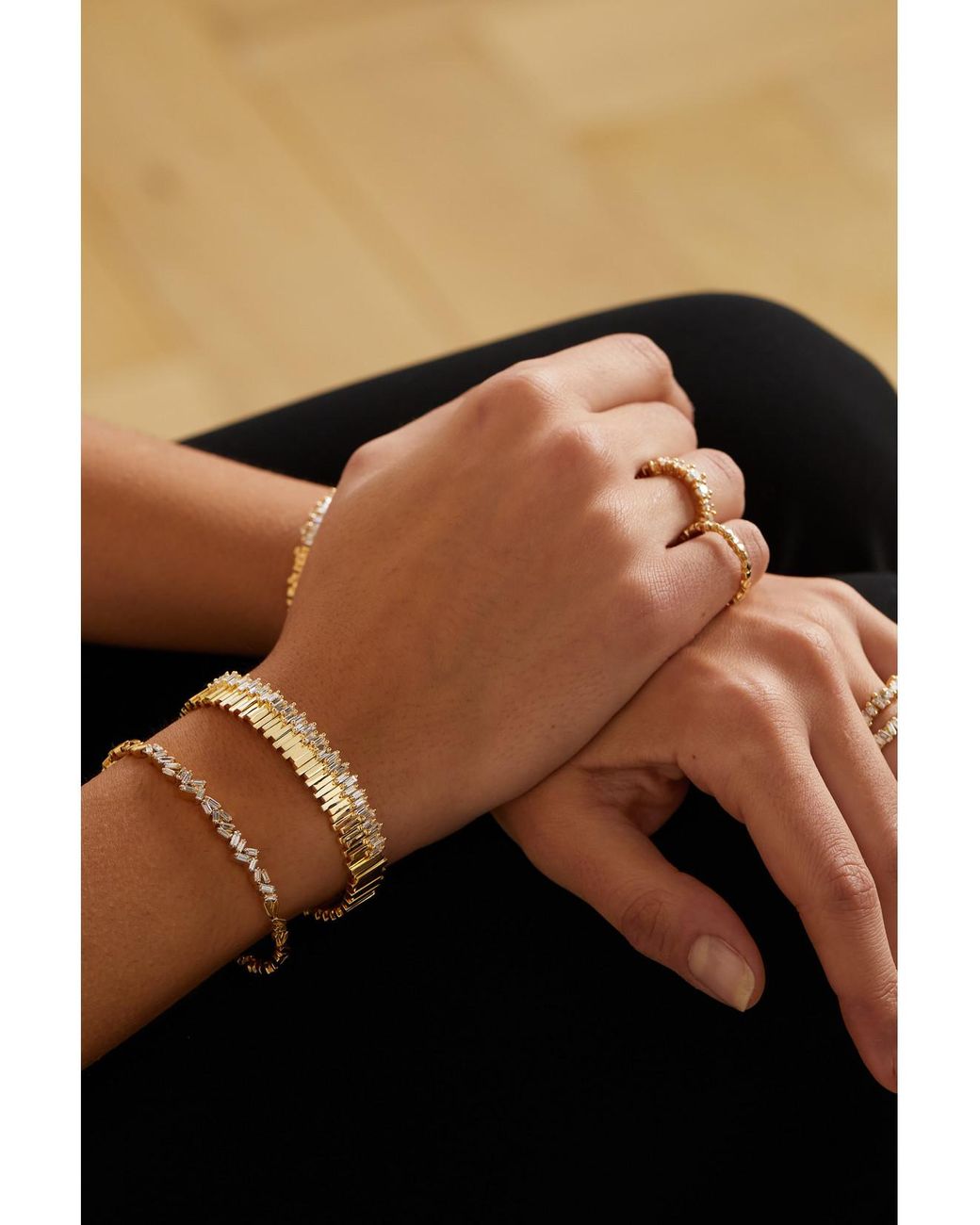 Suzanne Kalan Natural 18-Karat Diamond Bracelet