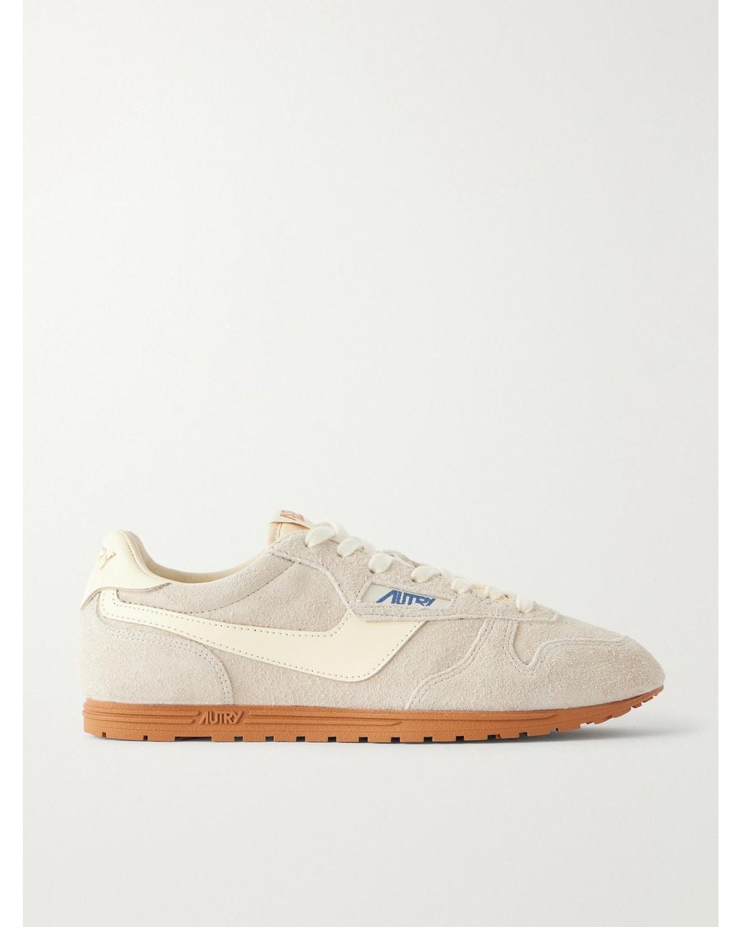 Autry White Windspin Suede Sneakers