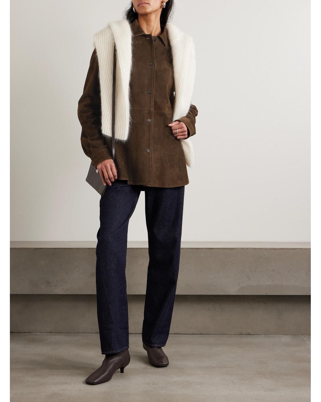 Totême Brown Suede Jacket