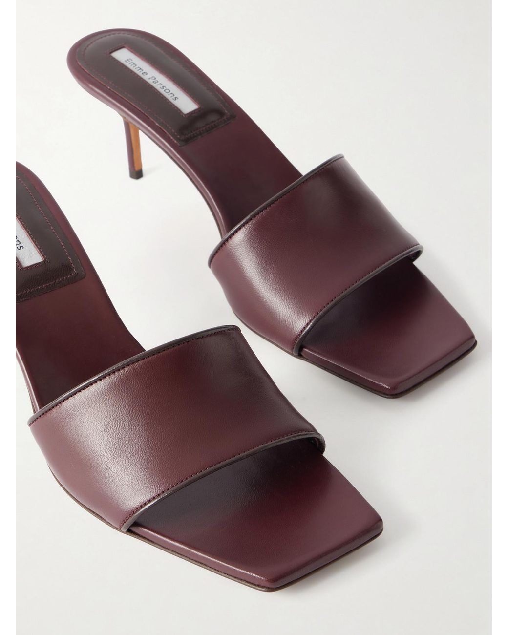 Emme Parsons Red Stasera 55 Leather Heel Sandals