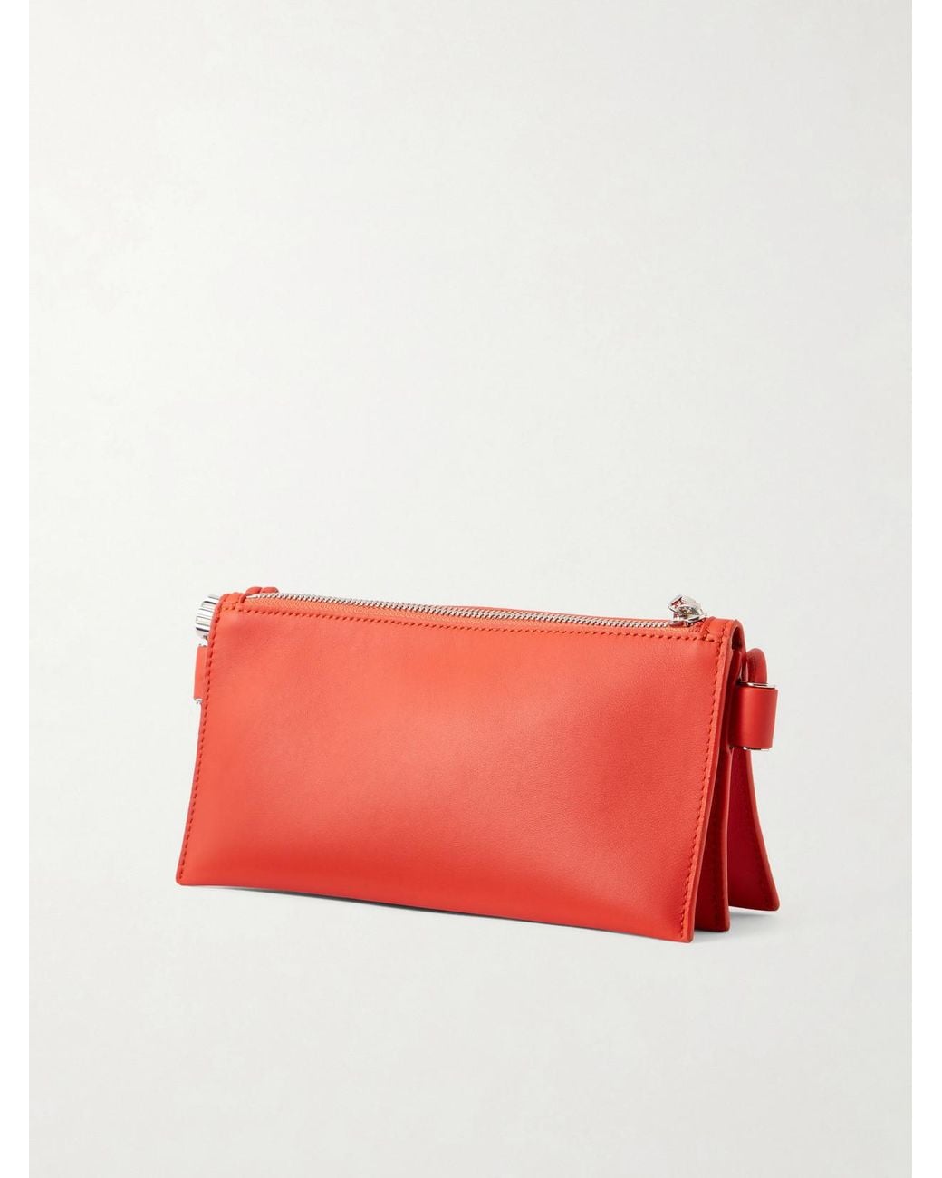 Loewe Red Joya Embellished Leather Shoulder Bag