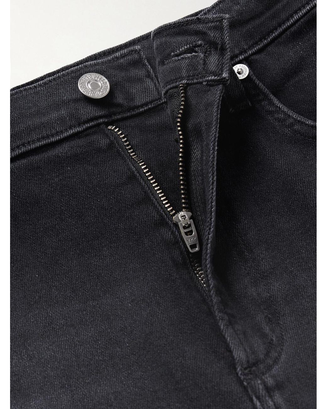 Citizens of Humanity Blue Lyra Frayed Cropped High-Rise Wide-Leg Jeans
