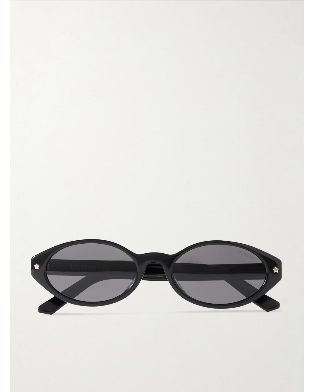Dior Black Diorpacific R1I Oval-Frame Acetate Sunglasses