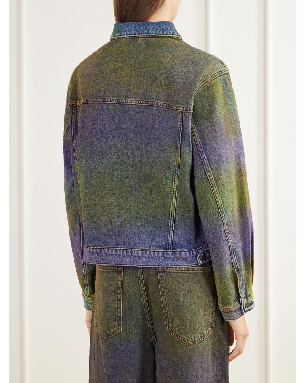 Sanderlak Green Ombré Denim Jacket
