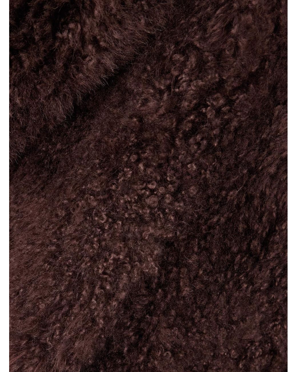 Yves Salomon Brown Shearling Jacket