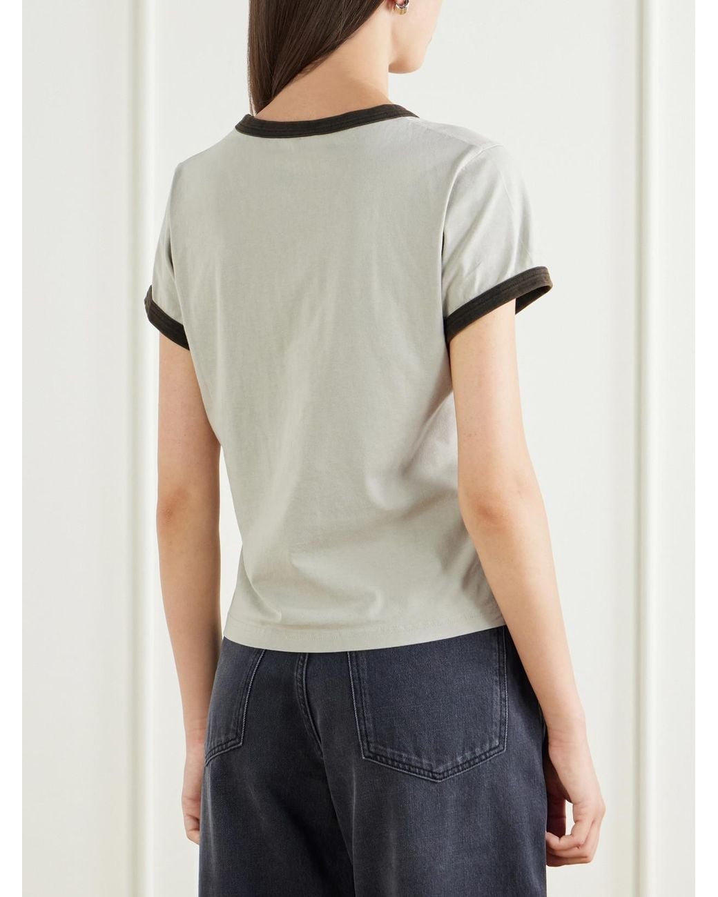 mfpen Natural Ringer Cotton T-Shirt