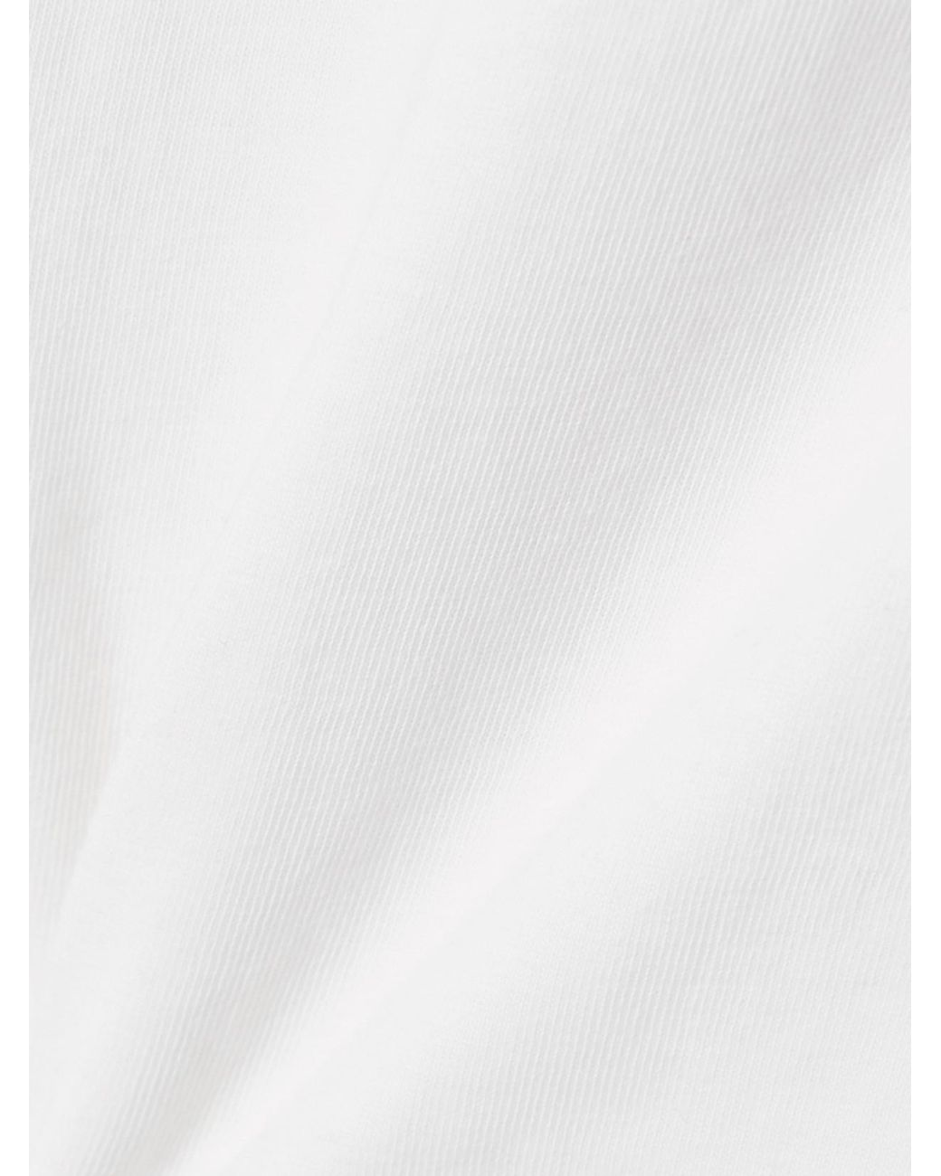 Agolde White Adine Cropped Organic Cotton-Jersey T-Shirt