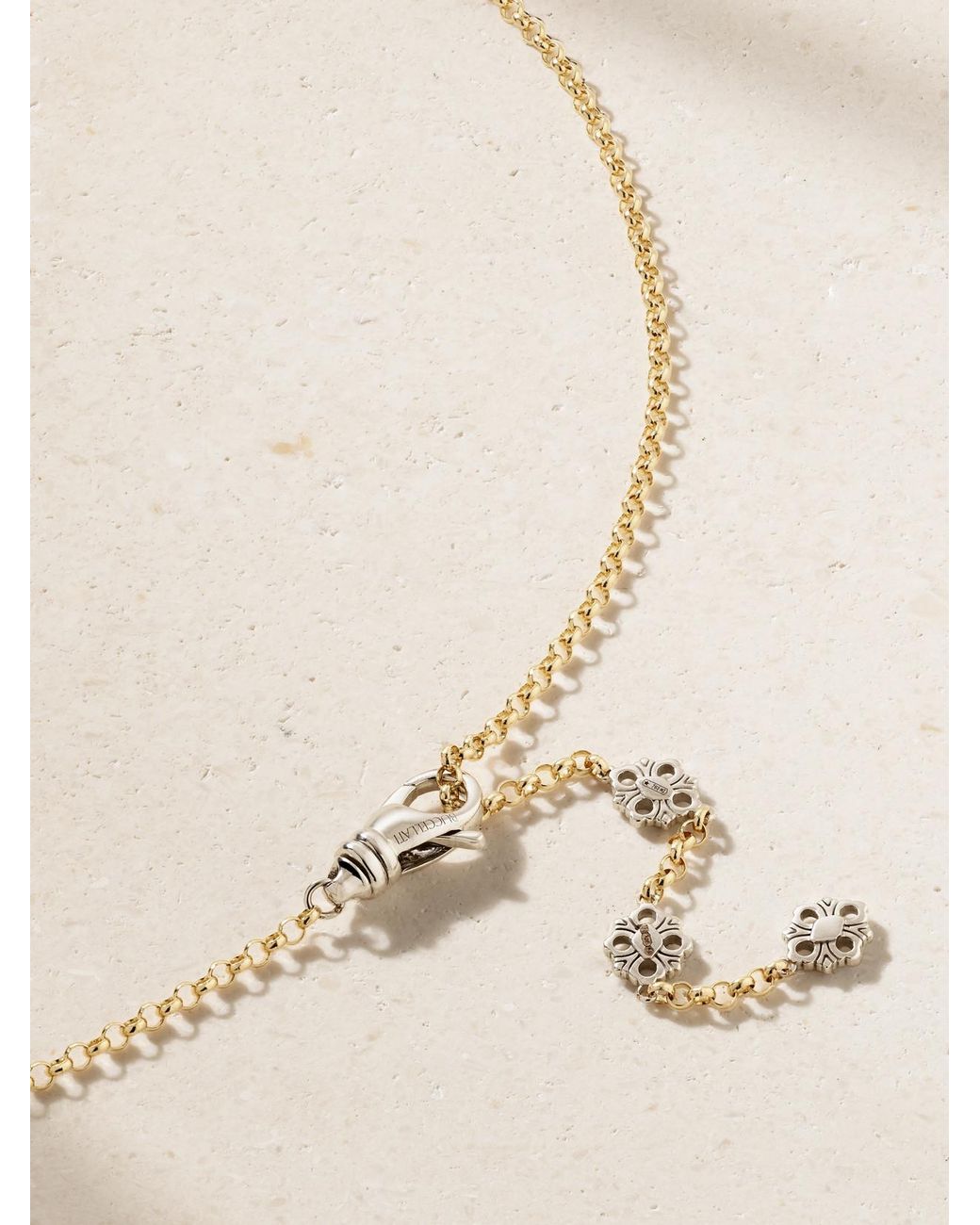 Buccellati Natural Opera Tulle 18-Karat And Diamond Necklace