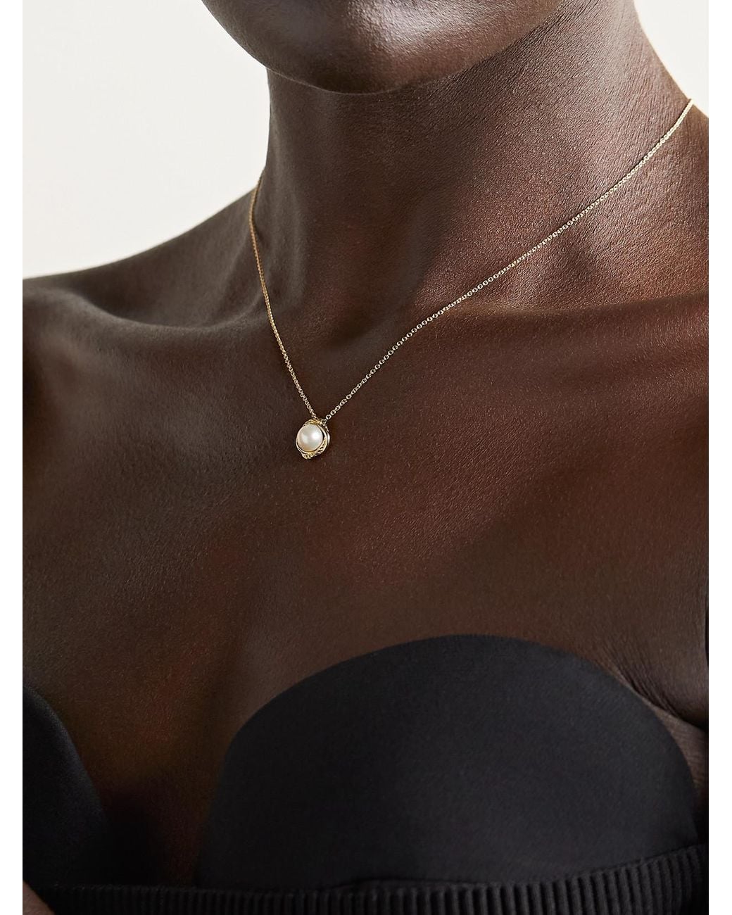 David Yurman Natural Infinity 18-Karat Pearl Necklace