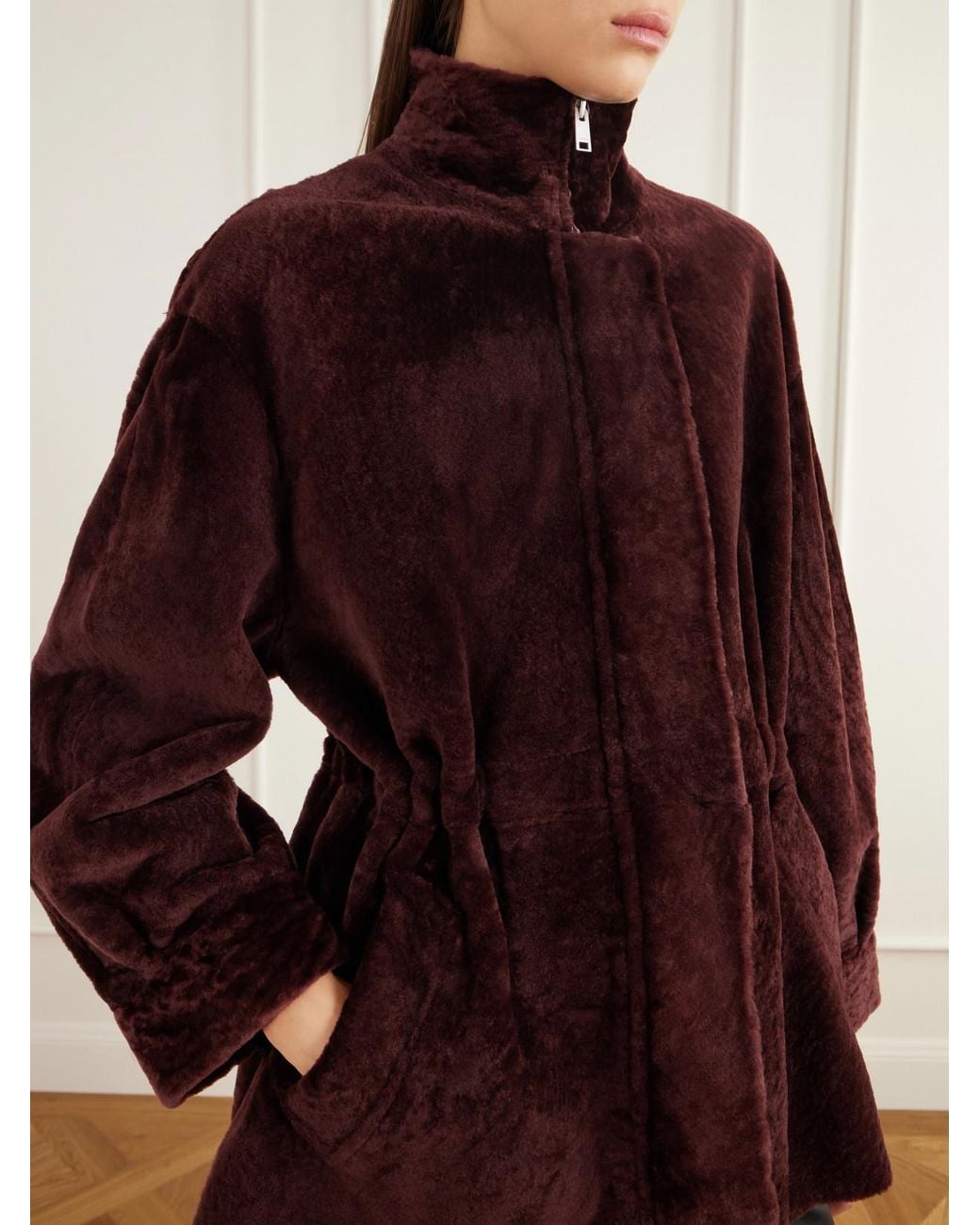 Arma Purple Alia Shearling Jacket