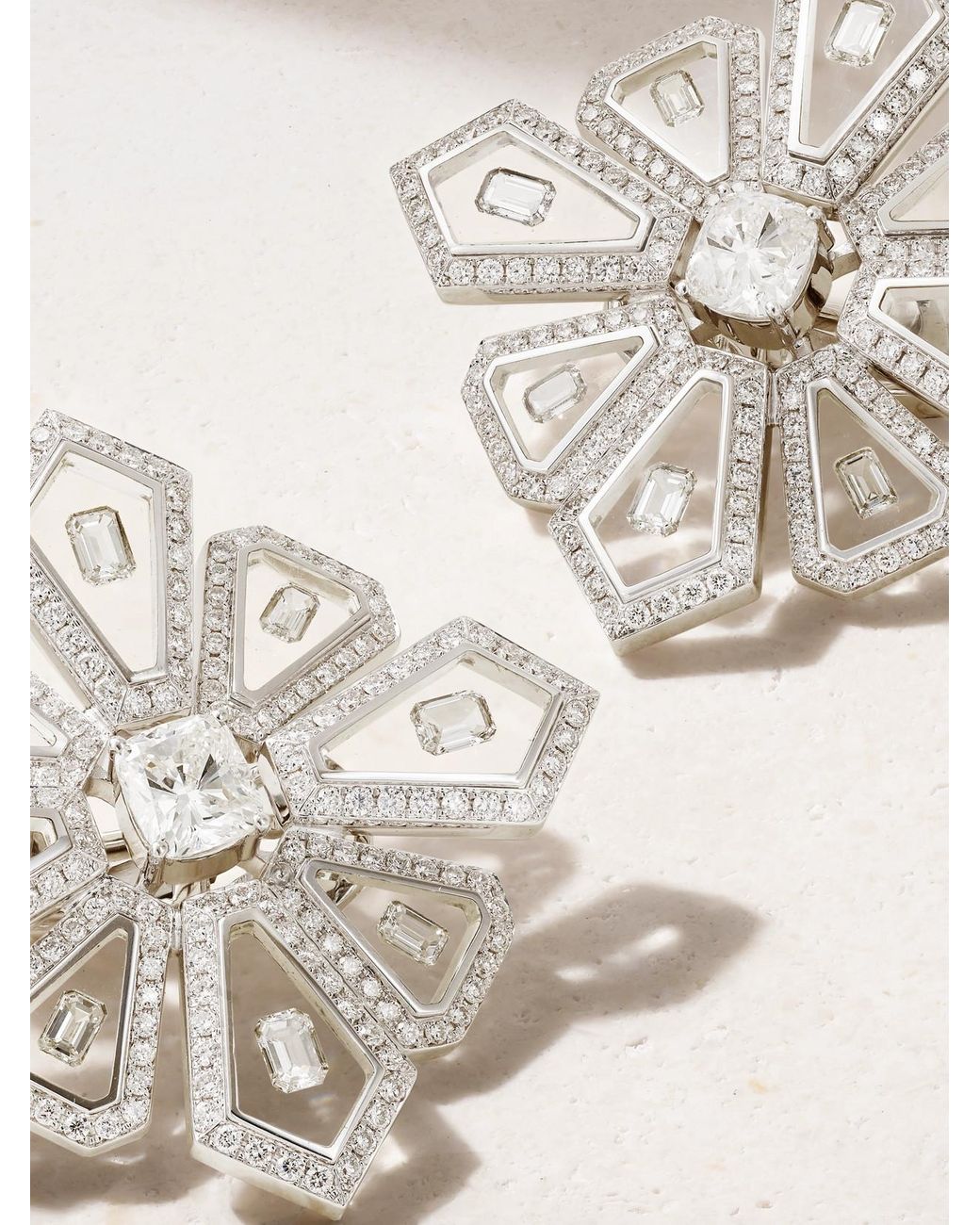 Nikos Koulis Natural Universe 18-Karat, Diamond And Enamel Earrings