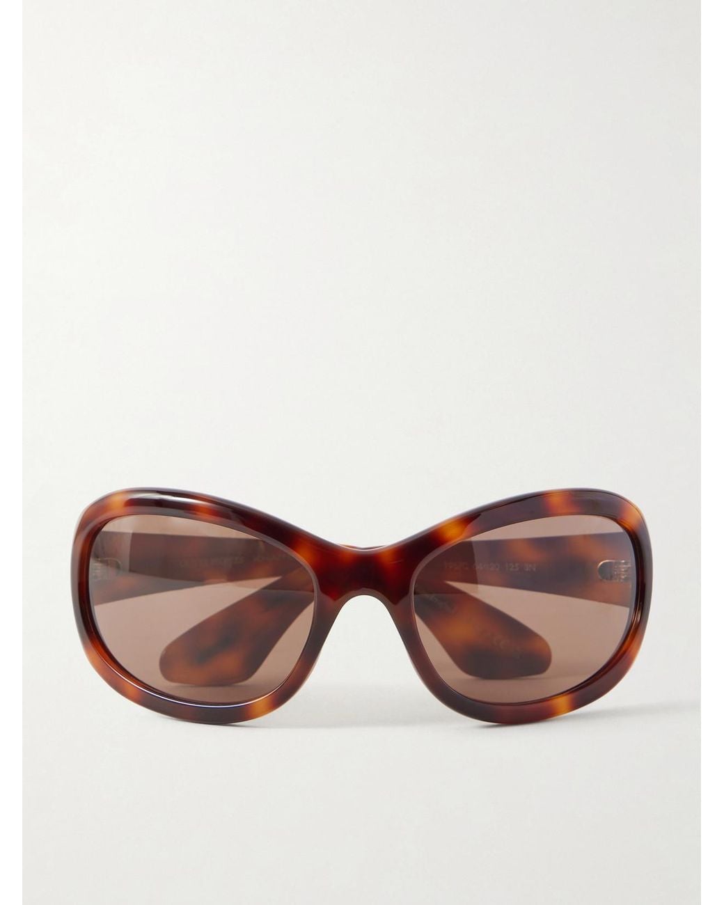 Oliver Peoples Brown Khaite 1967C Round-Frame Acetate Sunglasses