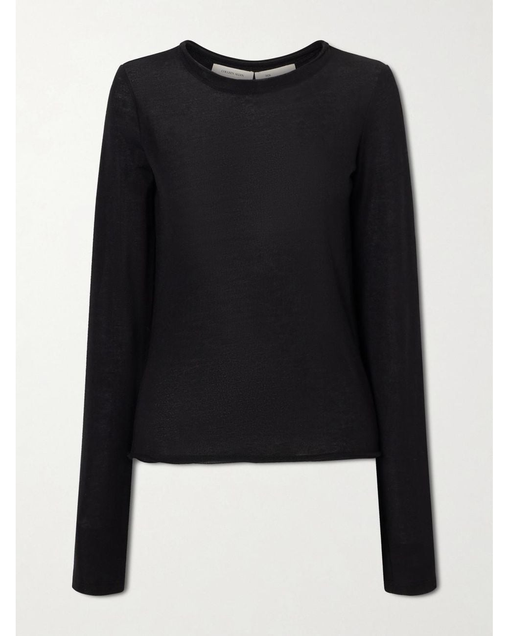 Colleen Allen Black Tencel Modal-Blend T-Shirt