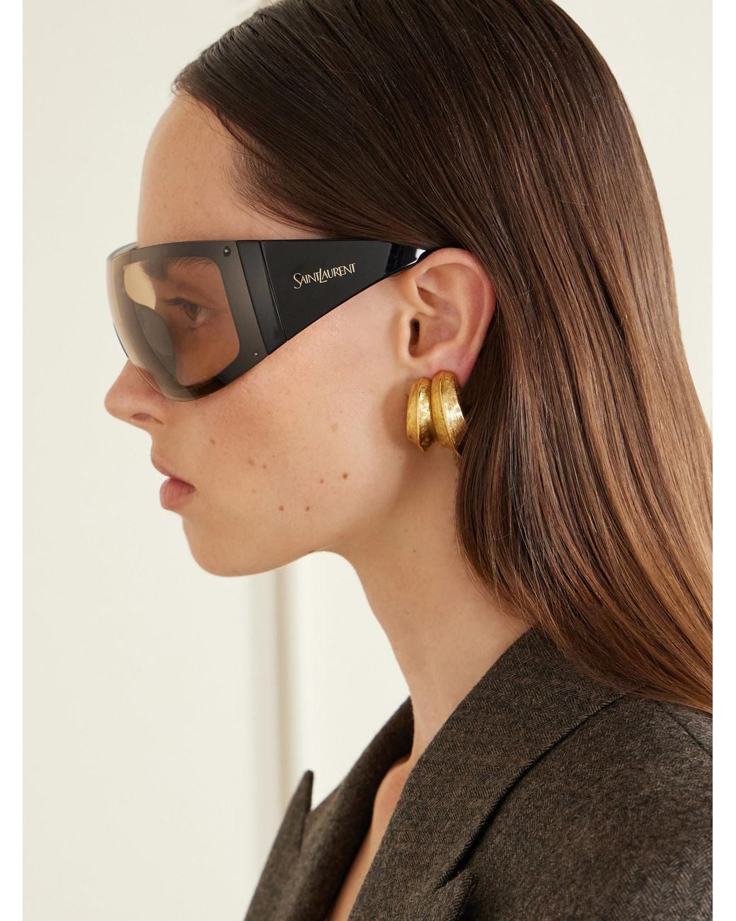 Saint Laurent Natural Sl 914 D-Frame Injected Sunglasses