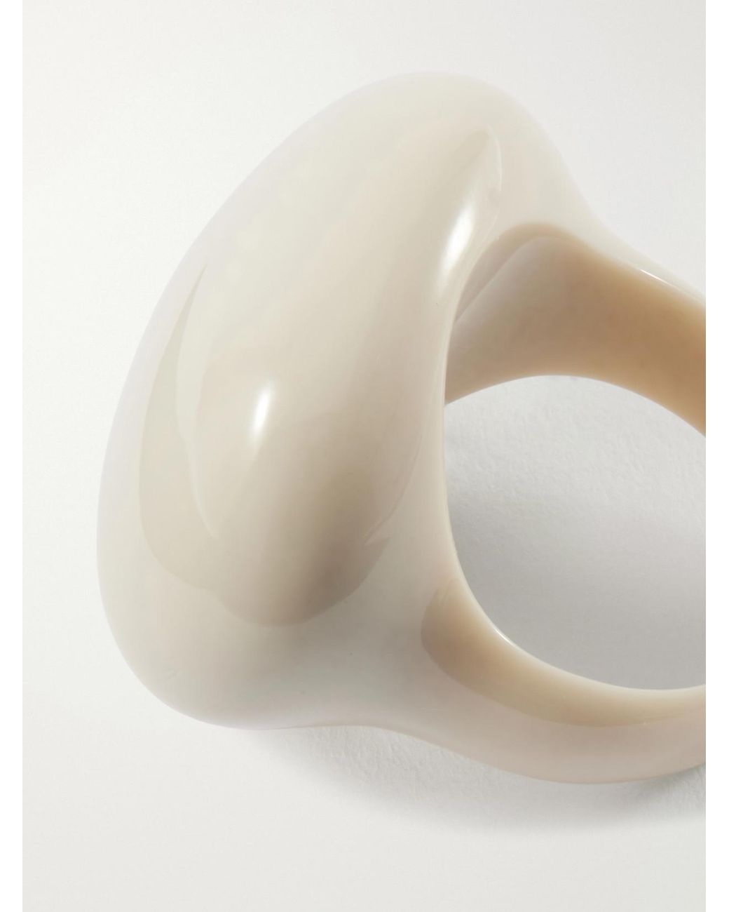 Camille Surault White Blowblow Resin Ring