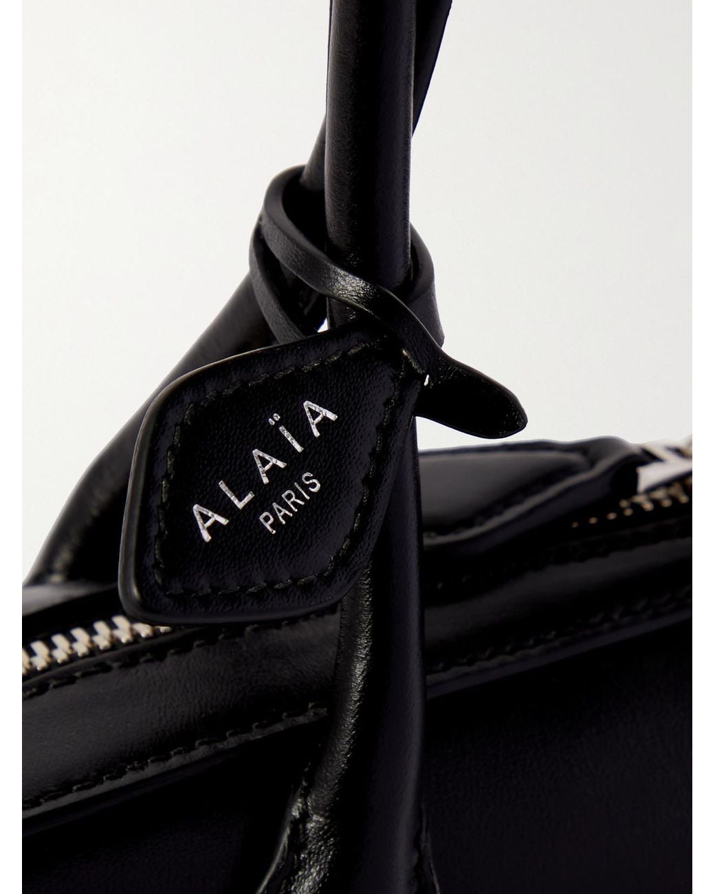 Alaïa White Le Teckel Small Leather Shoulder Bag